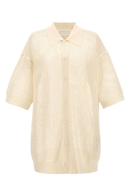 Camicia maglia rete - Bianco (50 IT)