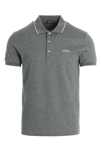 Polo ricamo logo - Grigio (46 IT)