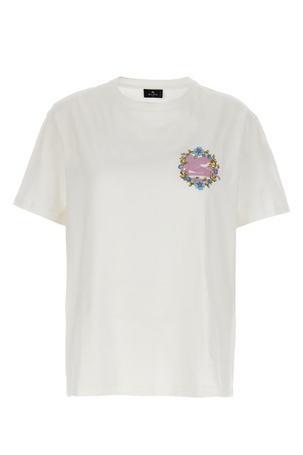 T-shirt ricamo logo - Bianco