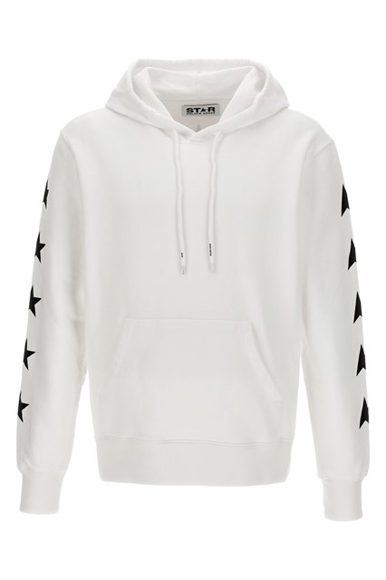 Felpa con cappuccio 'Alighiero' - Bianco/Nero (M)