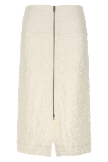 Gonna cotone goffrato - Bianco (38 DE)