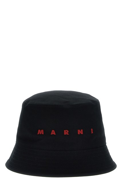 Bucket hat ricamo logo - Nero (S)