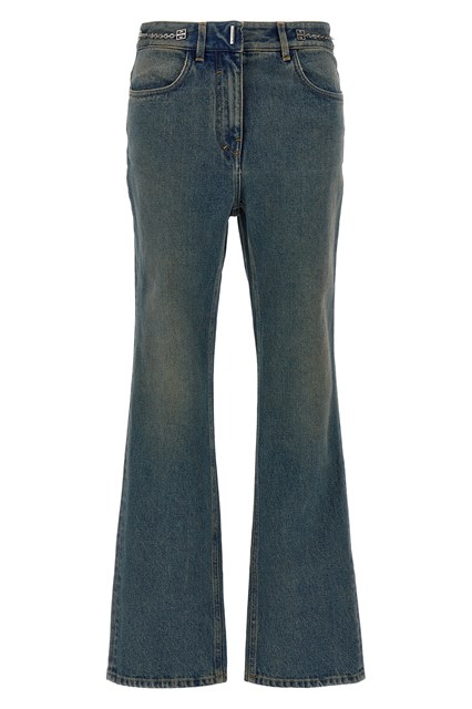 Jeans catena con logo - Blu (25)