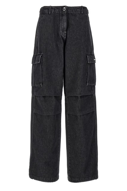 Jeans 'Denim Wide Leg Cargo' - Nero