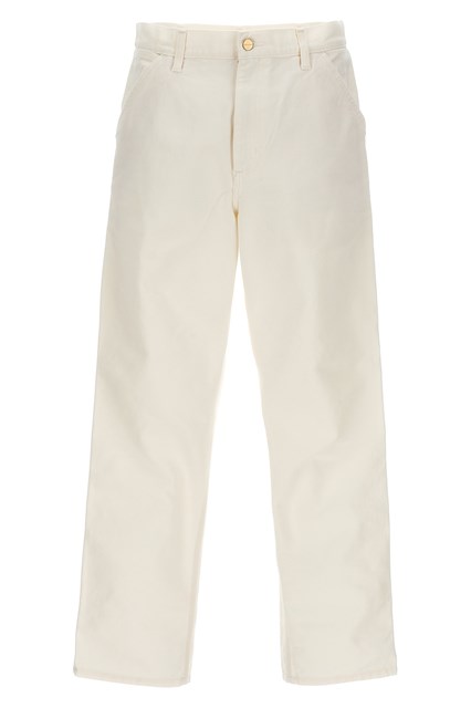 Pantalone 'Single Knee' - Bianco (32)