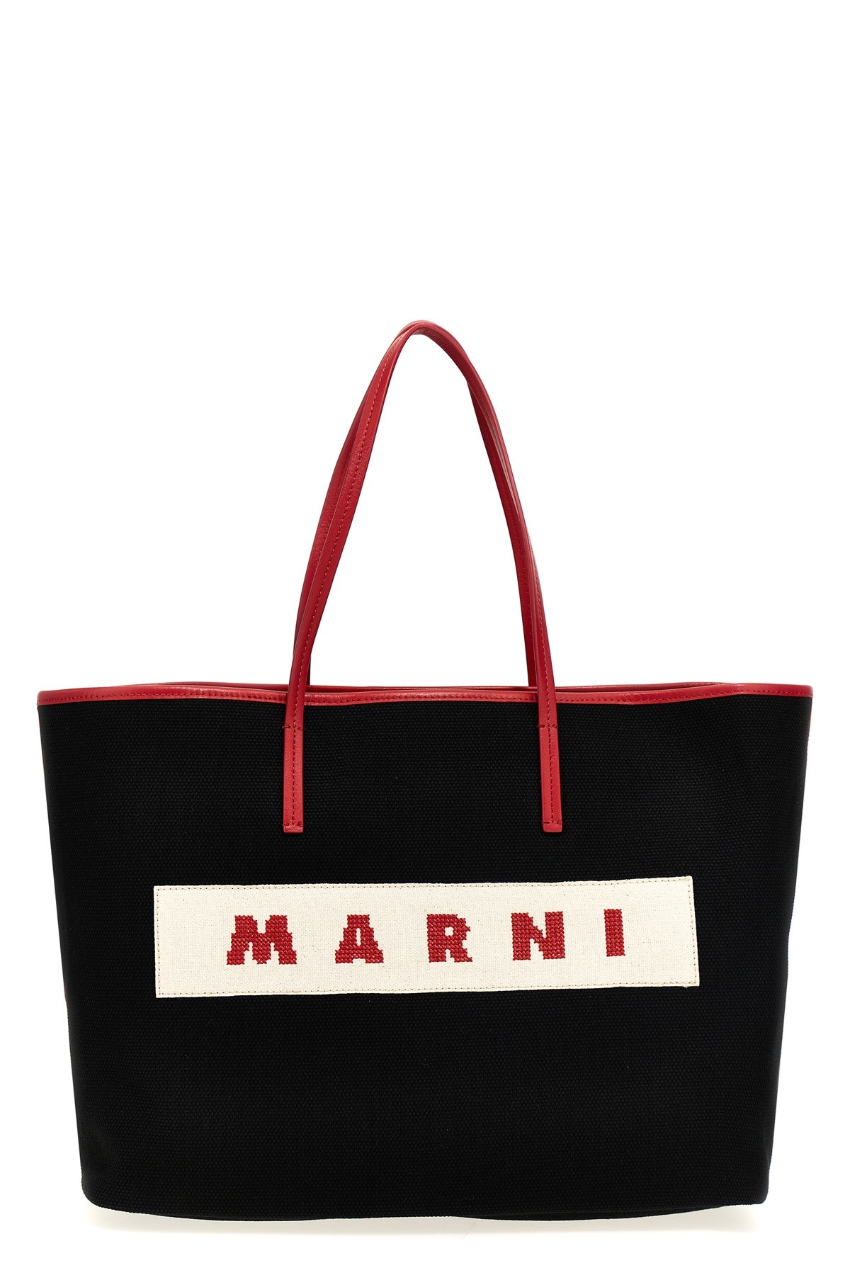 Marni Logo canvas shopping bag available on 283441
