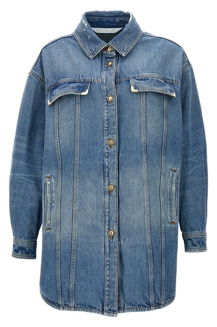 Giacca 'Washed Logo' - Azzurro (XS)