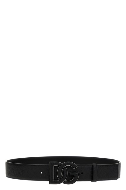 Cintura pelle logo - Nero (90 cm)