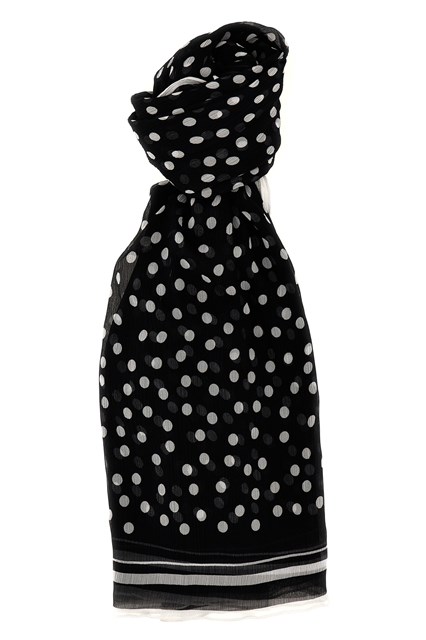 Foulard chiffon pois