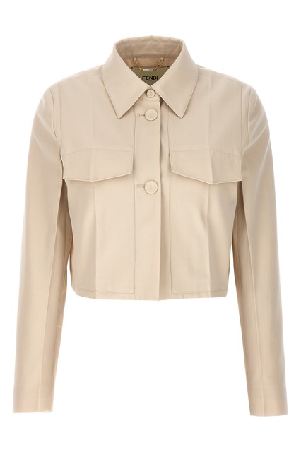 Giacca cropped sartoriale - Beige (42 IT)