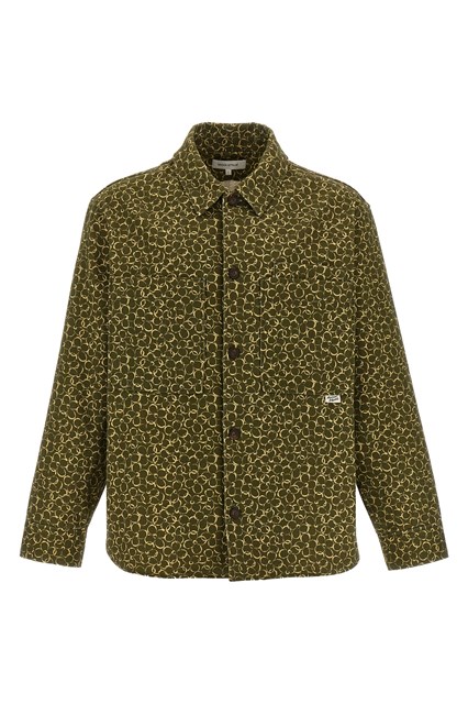 Overshirt stampa floreale - Verde
