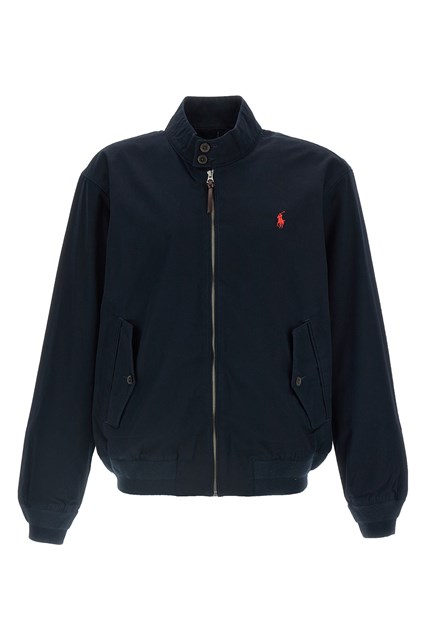 Bomber ricamo logo - Blu