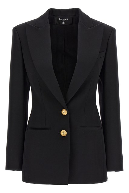 Blazer doppiopetto bottoni logo - Nero (34 FR)