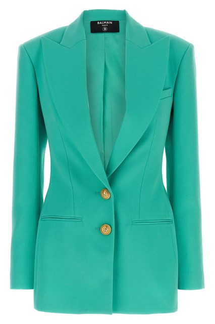 Blazer doppiopetto bottoni logo - Azzurro (34 FR)