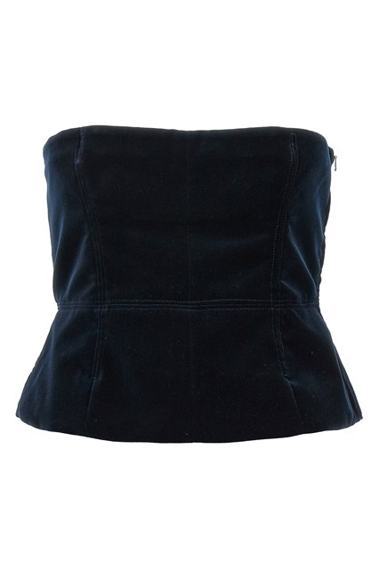 Top velluto - Blu (40 IT)