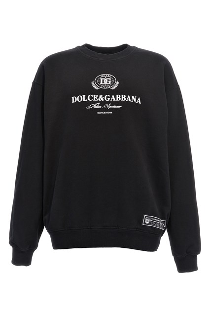 Flocked logo sweatshirt