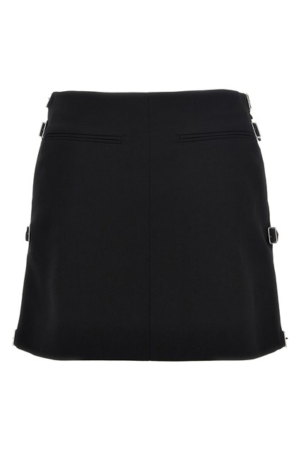 Gonna 'Multi Sangle Wool Mini' - Nero (34 FR)