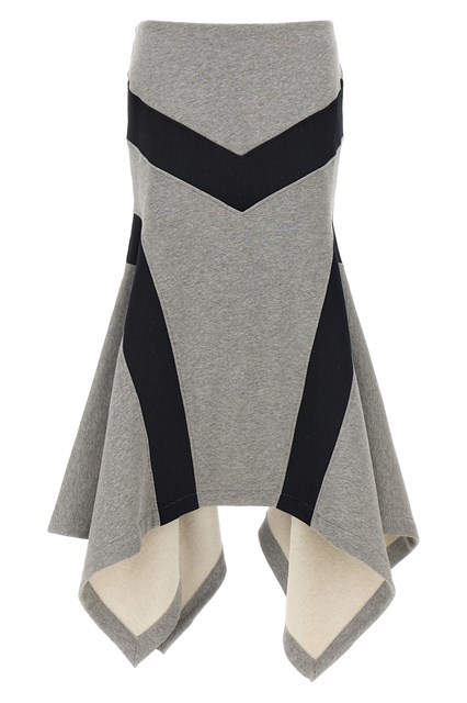 Gonna lunga asimmetrica - Grigio (38 IT)