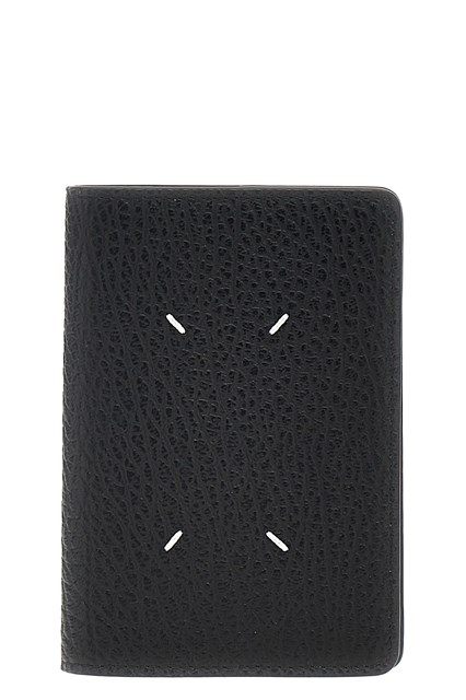 Porta passaporto 'Four Stitches' - Nero