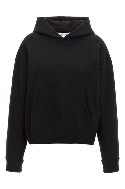 Felpa con cappuccio 'Anchor Logo' - Nero (S)