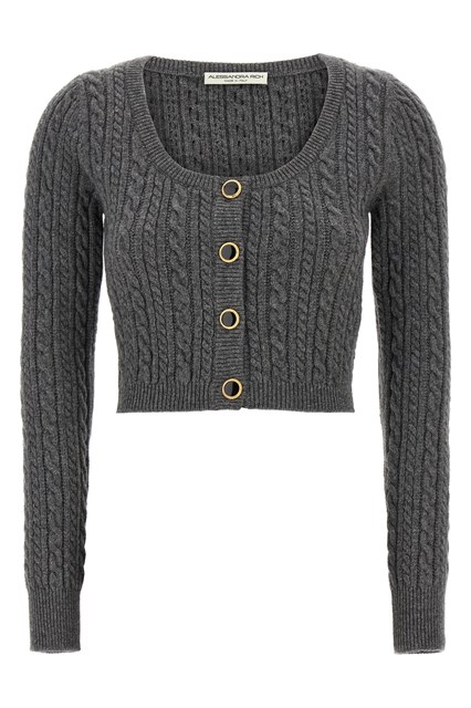 Cardigan cropped lana - Grigio (38 IT)