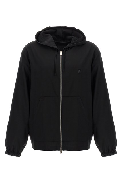 Felpa con cappuccio lana - Nero (48 IT)