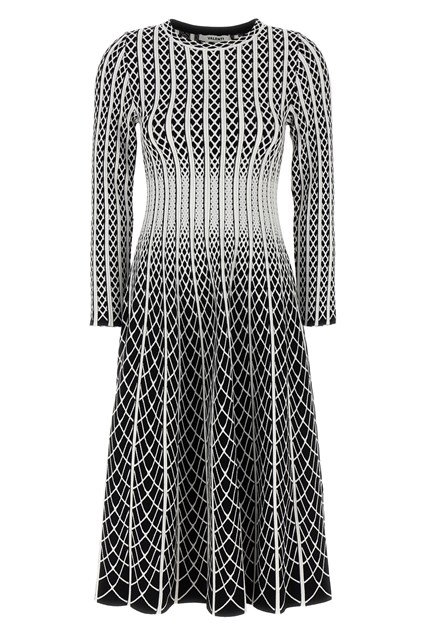 Abito 'Ludovica' - Bianco/Nero (44 IT)