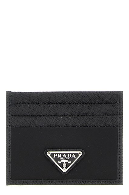 Portacarte Re-Nylon Saffiano - Nero (U)