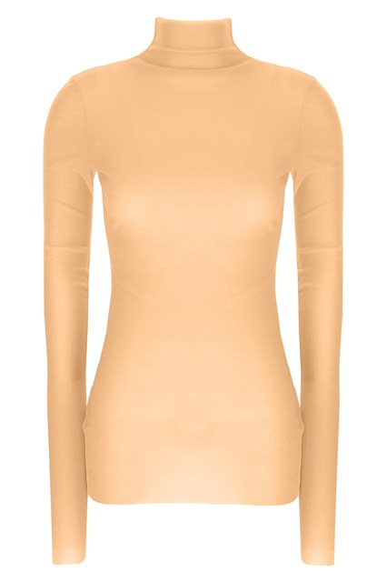 Top dolcevita seta - Rosa (XS)