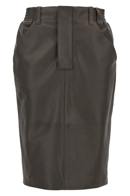 Gonna pelle - Grigio (38 FR)