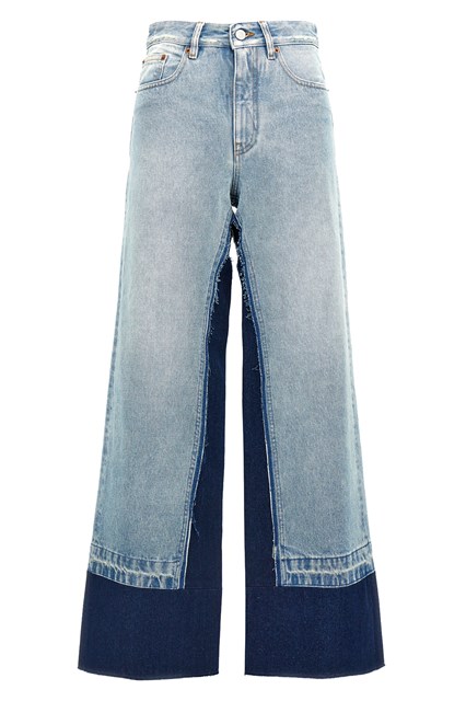 Jeans inserti contrasto - Azzurro (24)