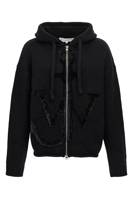 Felpa con cappuccio 'Anchor JWA' - Nero (M)