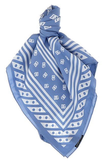 Foulard logo - Azzurro