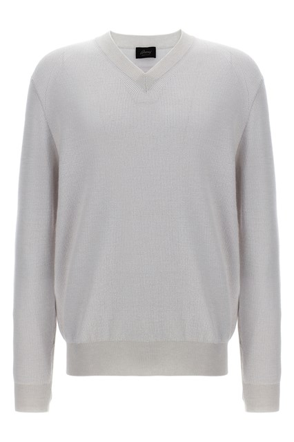 Maglione scollo a v - Bianco (54 IT)