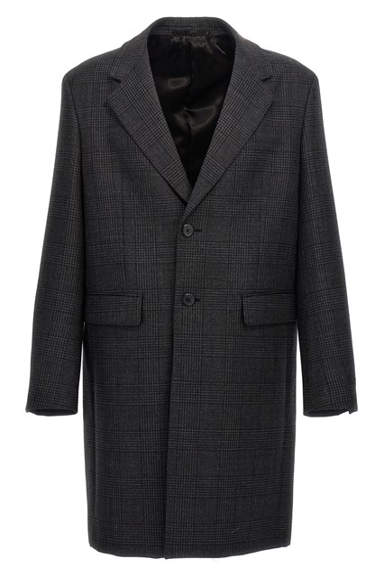 Cappotto monopetto check - Grigio (52 IT)