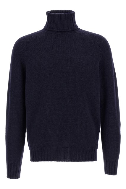 Maglione collo alto - Blu (XL)