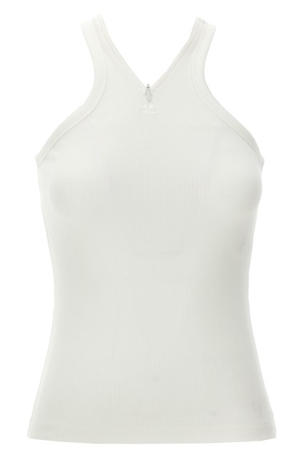 Tank top 'Criss Cross 90's' - Bianco (M)