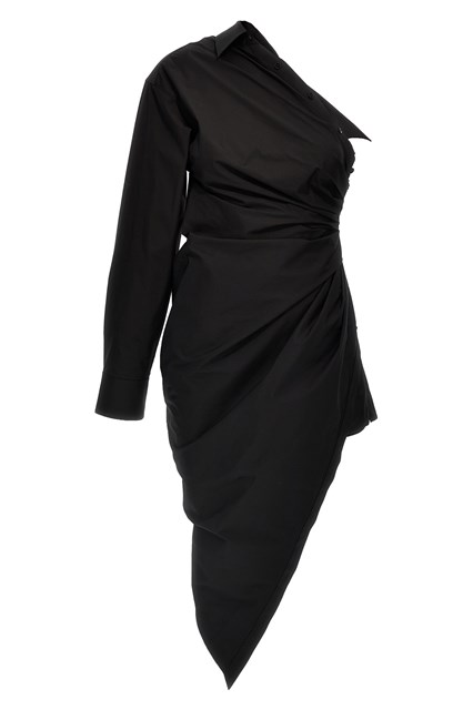 Abito chemisier asimmetrico - Nero (2)