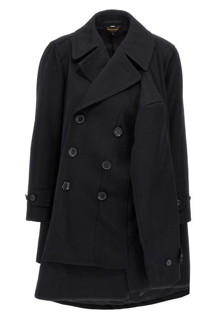 Cappotto doppiopetto 4 maniche - Nero (S)