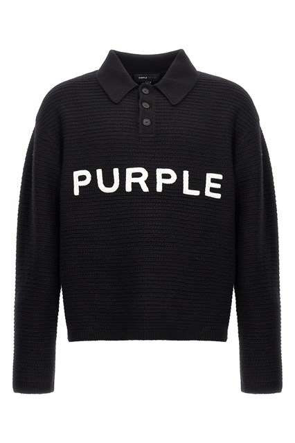 Maglione ricamo logo - Nero