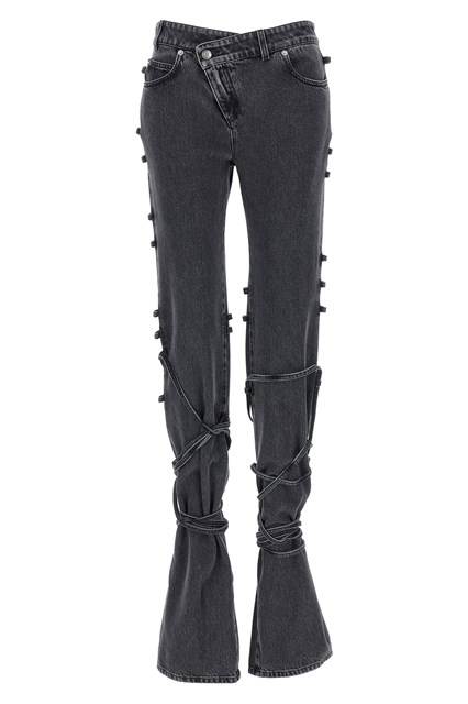 Jeans chiusura asimmetrica - Nero (24)