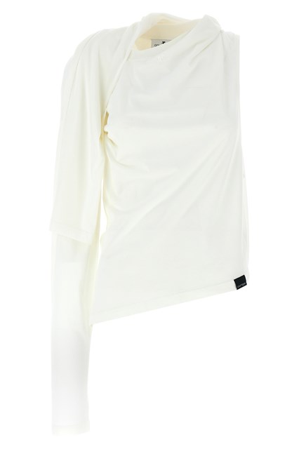 T-shirt 'Asymetrique Off The Shoulder' - Bianco