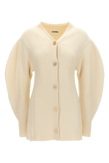 Cardigan lungo coste - Bianco (36 DE)