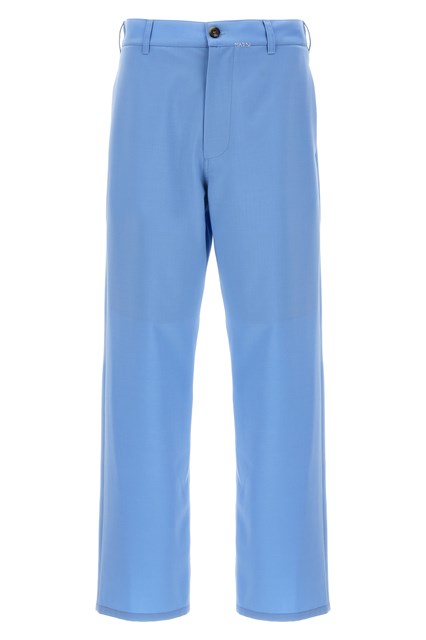 Pantalone ricamo logo - Azzurro (46 IT)