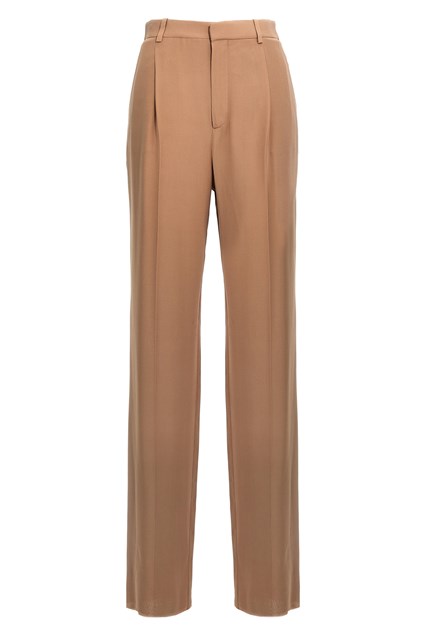 Pantalone crepe seta - Beige (38 FR)
