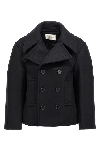 Cappotto caban oversize - Nero (2)