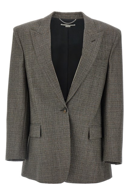 Blazer monopetto micro pied de poule - Grigio (40 IT)