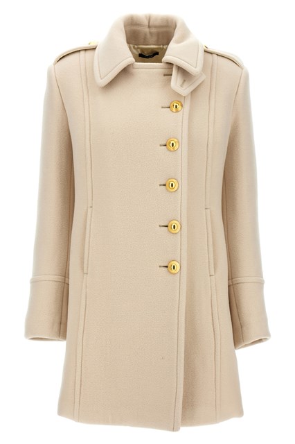 Cappotto monopetto lana - Bianco (38 IT)