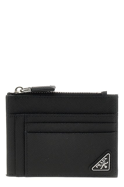 Portacarte Saffiano logo - Nero (U)