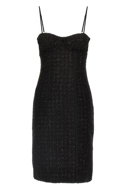 Abito midi bouclé - Nero (38 DE)